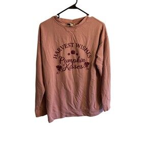 Pumpkin Wishes Purple Sweatshirt Women’s S